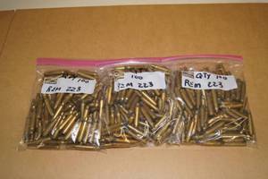 300 .223 Rem Empty Brass Casings