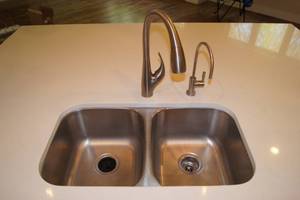 Kitchen Sink with Faucet and Disposal