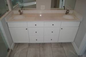 Bathroom Vanity with 2 Faucets