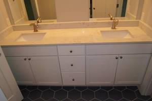 Bathroom Vanity with 2 Faucets