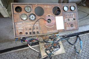 Vintage Sea Sprite Boat Panel with Gauges and Solenoids