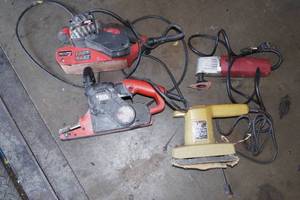 4 Corded Electric Sanders - Belt, Detail