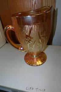 Vintage Iridescent Glass Pitcher