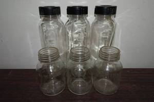 Antique Glass Baby Bottles - Evenflo, Similac