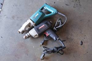 Corded Electric Craftsman Drill and Makita Sawzall