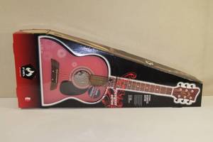 lot 5 image: Fuel by First Act Pink 6 String Acoustic Guitar