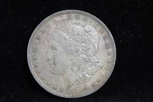 lot 12 image: 1896-P Morgan Silver Dollar Coin