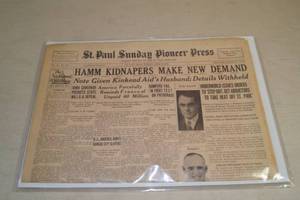 lot 76 image: June 18, 1933 St Paul Pioneer Press Newspaper