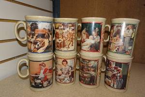 lot 86 image: Watkins Almanac and Calendar Stoneware Mug Set