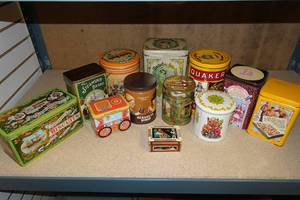 lot 87 image: Assorted Tins - Some Vintage