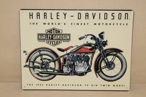 Harley Davidson Big Twin Tin Sign