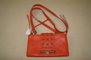 Orange Leather Harley Davidson Purse