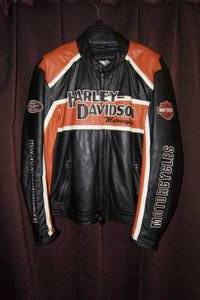 Mens Harley Davidson Classic Cruiser Leather Jacket - XL