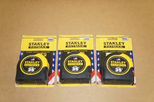 3 Stanley Fatmax Classic 35 Tape Measures