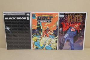 Comic Books - Black Book, Bolt, Splatter