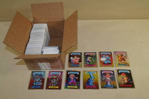 Box of Garbage Pail Kids Cards