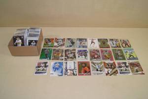 Box of Football Cards - Auto, Refractors, Mosaic