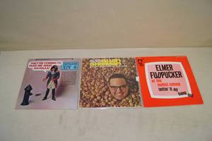 3 Vintage Comedy Record Albums
