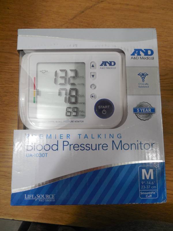 lot 194 image: A&D Medical Upper Arm Blood Pressure Monitor with Verbal Assist