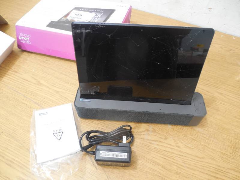 lot 79 image: Lenovo Smart Tab M10 10.1 Full HD 2GB Memory 16GB Flash Storage Android Table with Smart Dock  Slate Black