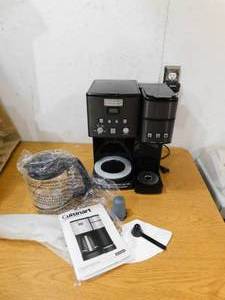 lot 44 image: Cuisinart Coffee Center 12-Cup Coffeemaker and Single-Serve Brewer - Black Stainless