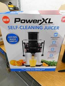lot 59 image: PowerXL 6-Oz. 1200-Watt Self-Cleaning Juicer