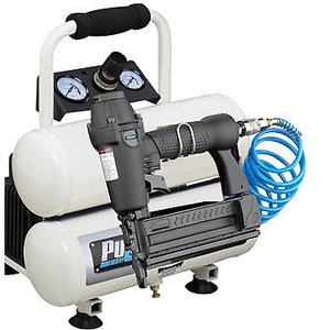 lot 30 image: Pulsar 2-Gallon Air Compressor with Brad NailerStapler