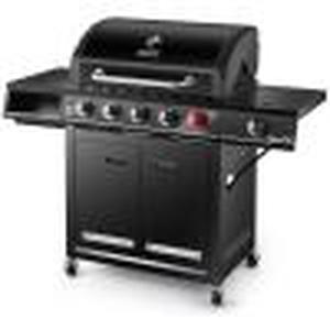 lot 72 image: 5-Burner Propane Gas Grill in Matte Black with SearPLUS Sear Burner and Side Burner by Dyna-Glo