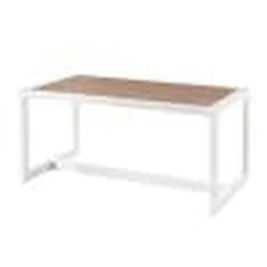 lot 80 image: West Park White Aluminum Outdoor Patio Coffee Table by Hampton Bay