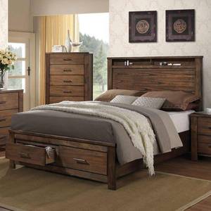 lot 85 image: F9329CK California King Panel Bed with Storage (Beds - California King)