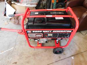lot 84 image: All Power 6000-W 120V240V Portable Gas Powered Generator with Wheel Kit Home RV