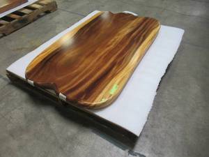 Solid Wood Live Edge Walnut Coffee Table (48251960) Approximate Dimensions 48 in. x 25 in. x 1.96 in.