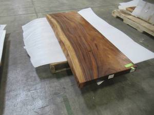 Solid Wood Live Edge Walnut VanityTable (60212363) Approximate Dimensions 60 in. x 21 in. x 2.36 in.