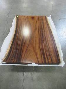 Solid Wood Live Edge Walnut Dining Table (60362362) Approximate Dimensions 60 in. x 36 in. x 2.36 in.
