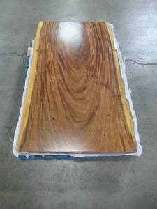 Solid Wood Live Edge Walnut Dining Table (60362362) Approximate Dimensions 60 in. x 36 in. x 2.36 in.