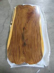 Solid Wood Live Edge Walnut Dining Table (104422360) Approximate Dimensions 104 in. x 42 in. x 2.36 in.