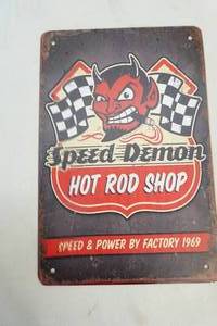 Metal sign
