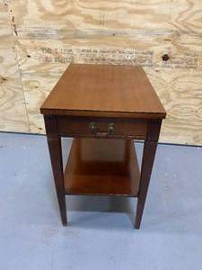Wooden End Table with Drawer