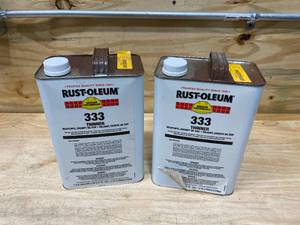 RUST-OLEUM Lot of 2-  Paint Thinner, 1 gal, Solvent, 0gL, VOC Compliant Thinner for Alkyds and Epoxies