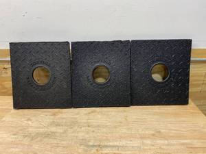 Lot of 3-  Bases for Delineator Posts