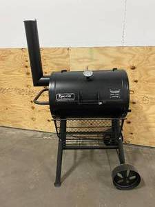 DYNA-GLO Signature Heavy-Duty Compact Barrel Charcoal Grill in Black