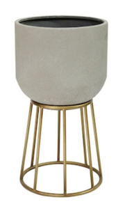 STRATTON HOME DECOR 17.8 in. Multi-Color Soho Metal Plant Stand