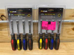 PRO-GRADE Lot of 2- Nut Driver Sets (4-Piece)