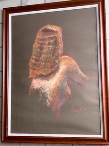 lot 16 image: Framed Pastel of Woman- From the Collection of Jack Zipes