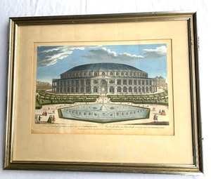 lot 6B image: Pair Antique Hand Colored Etchings of Ranelagh House & Gardens by publishers John & Carington Bowles, Set B