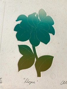 lot 82 image: Hope Signed NLE Intaglio Etching by Cecilia Cecy Davila