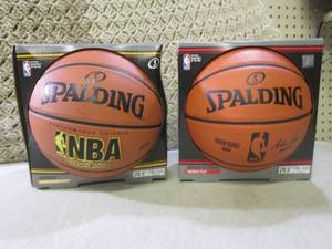 lot 8 image: (EW3) 2 New Basketballs Spalding  N...