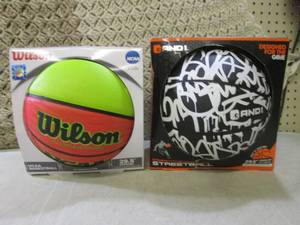 lot 9 image: (EW6) 2 New Basketballs Wilson NCAA...