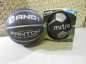 lot 14 image: (EW2) New AND1 Basketball and Mitre...