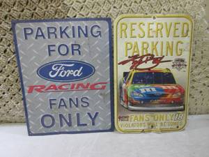 lot 16 image: (FS) Ford Tin Sign 12 12 x 16 an...